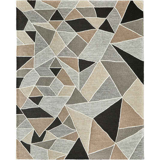 Kimball Transitional KIM8A33F Rug by Feizy in gray, black, brown. Made from wool in a unique style.