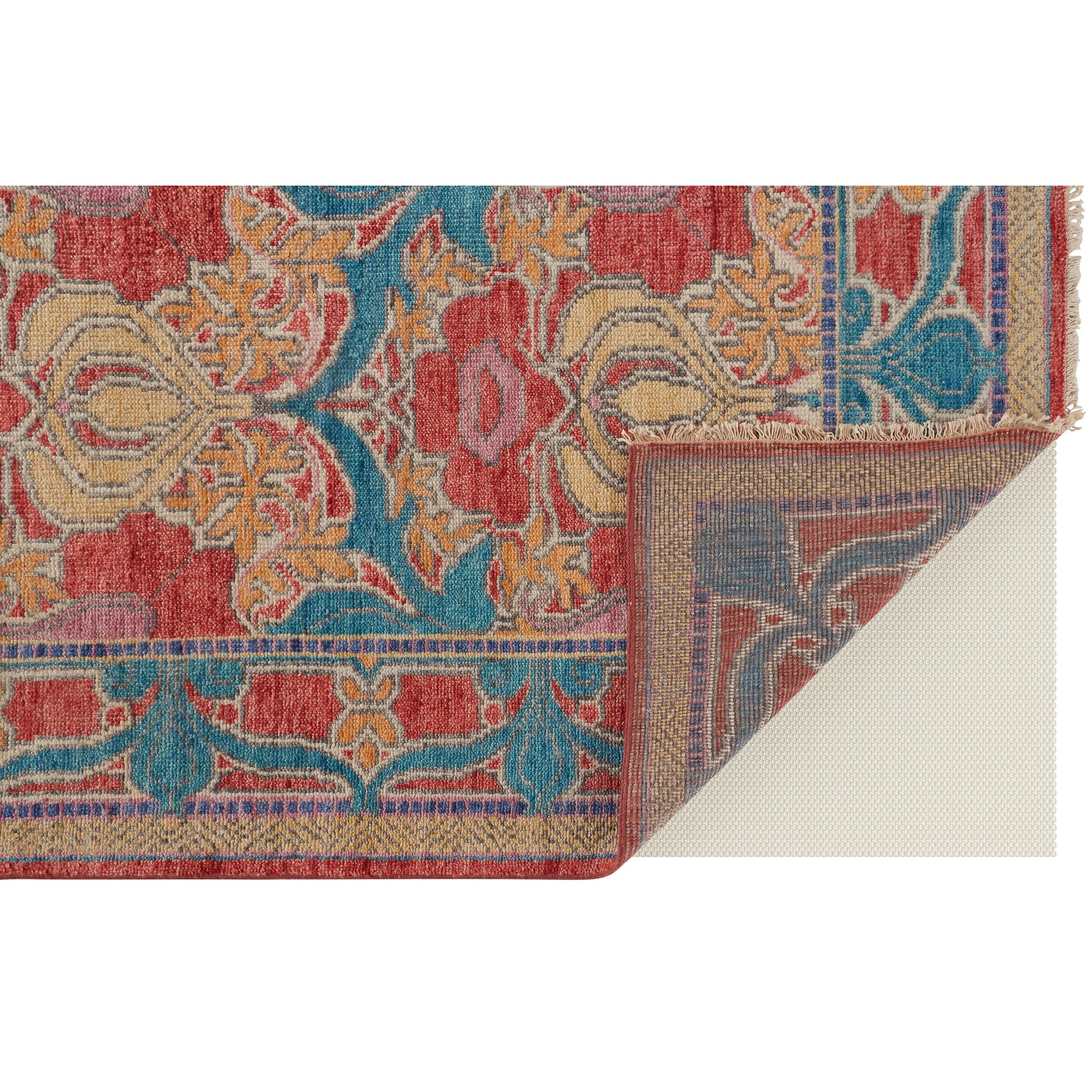 Beall Traditional Oriental Rug - 6633F by Feizy in blue, red, yellow. Made from wool in a unique style.