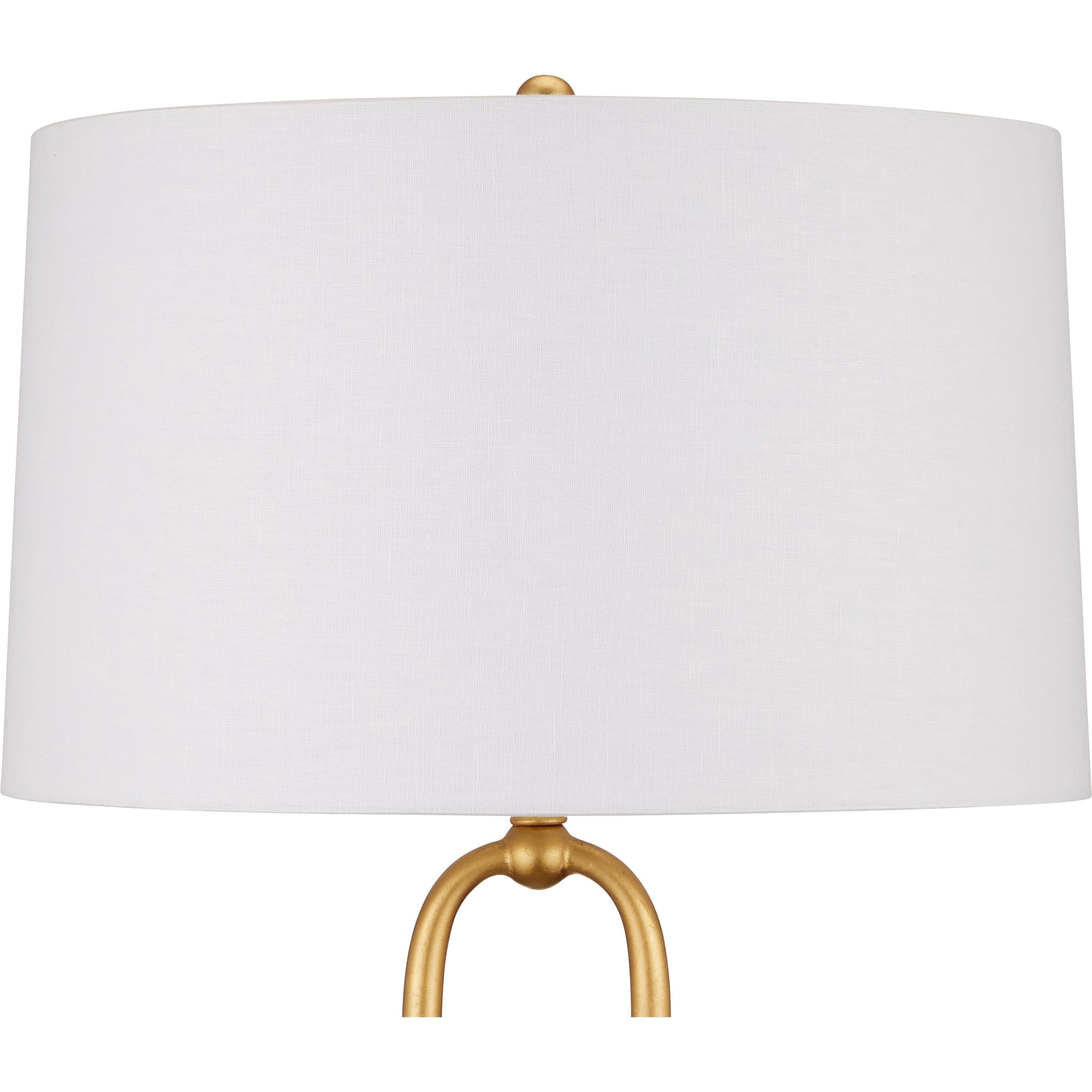 Glossary Floor Lamp by Currey and Company in contemporary gold leaf, natural. Made from metal, marble in a modern style.