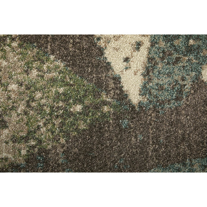 Eden Color Block EDN39QVF Rug by Feizy in ivory, blue, green. Made from polypropylene in a unique style.