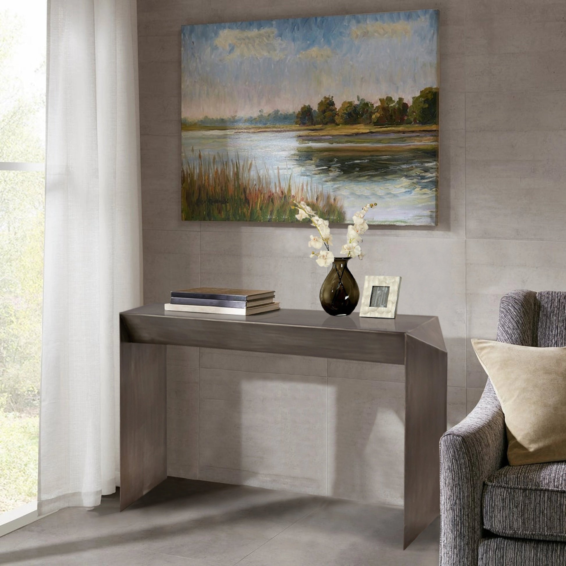 Katya Console by Pasargad Home. Made from iron in a eclectic & global style.