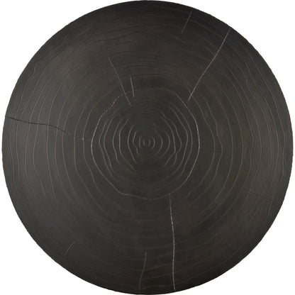 Terra Cocktail Table by Currey and Company in bronze, brass. Made from natural wood, brass in a modern style.