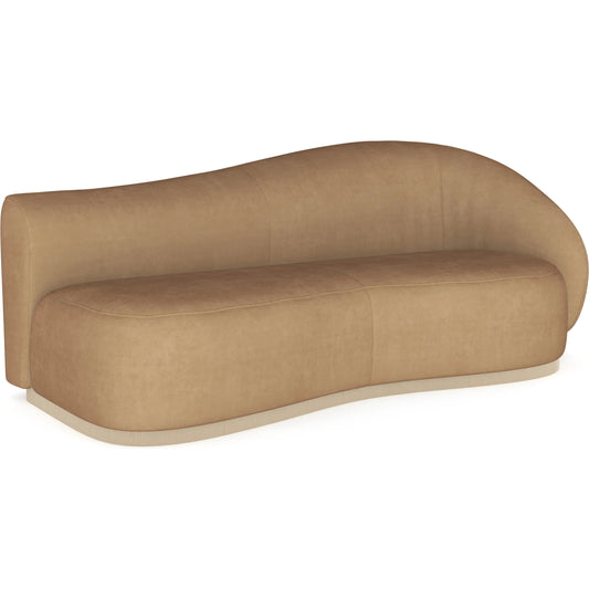 Kalahari Sofa by Caracole in camel and sparkling argent. Made from unique in a unique style.