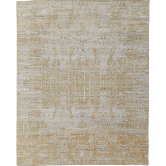 Eastfield Rug - EAS69FPF by Feizy in yellow, ivory, gold. Made from viscose, wool in a unique style.