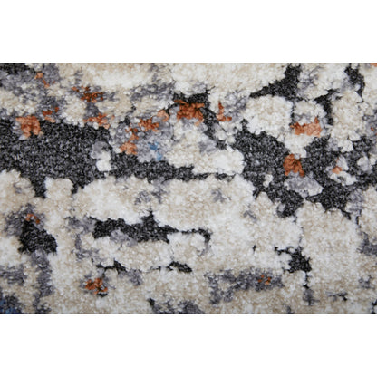 Gilmore Rug - 39MLF by Feizy in ivory, blue, gray. Made from polypropylene in a unique style.
