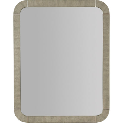 Linville Falls Pinnacle Trails Mirror by Hooker Furniture in mink. Made from oak veneers in a modern style.