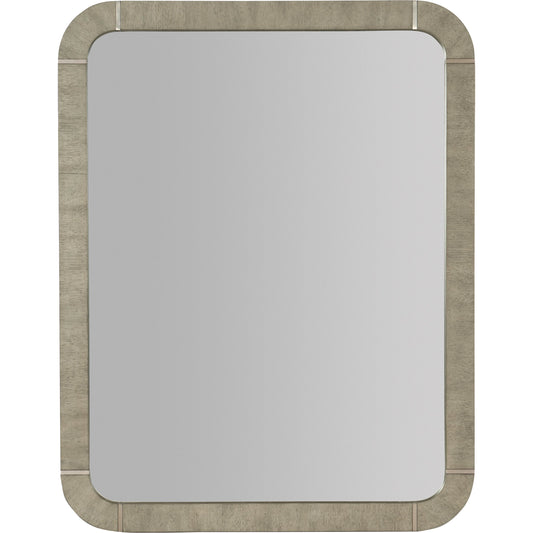 Linville Falls Pinnacle Trails Mirror by Hooker Furniture in mink. Made from oak veneers in a modern style.