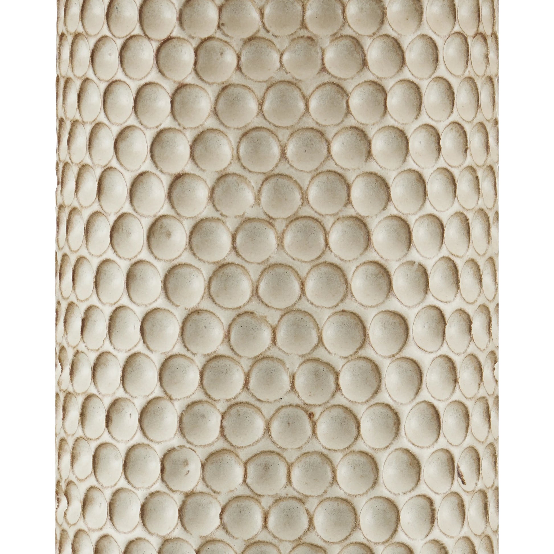 Polka Dot Table Lamp by Currey and Company in reactive blue, polished brass. Made from ceramic in a modern style.