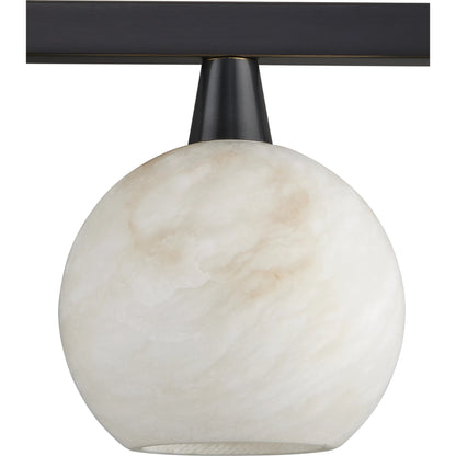 Bombelles Bath Bar by Currey and Company. Made from metal, alabaster in a modern style.