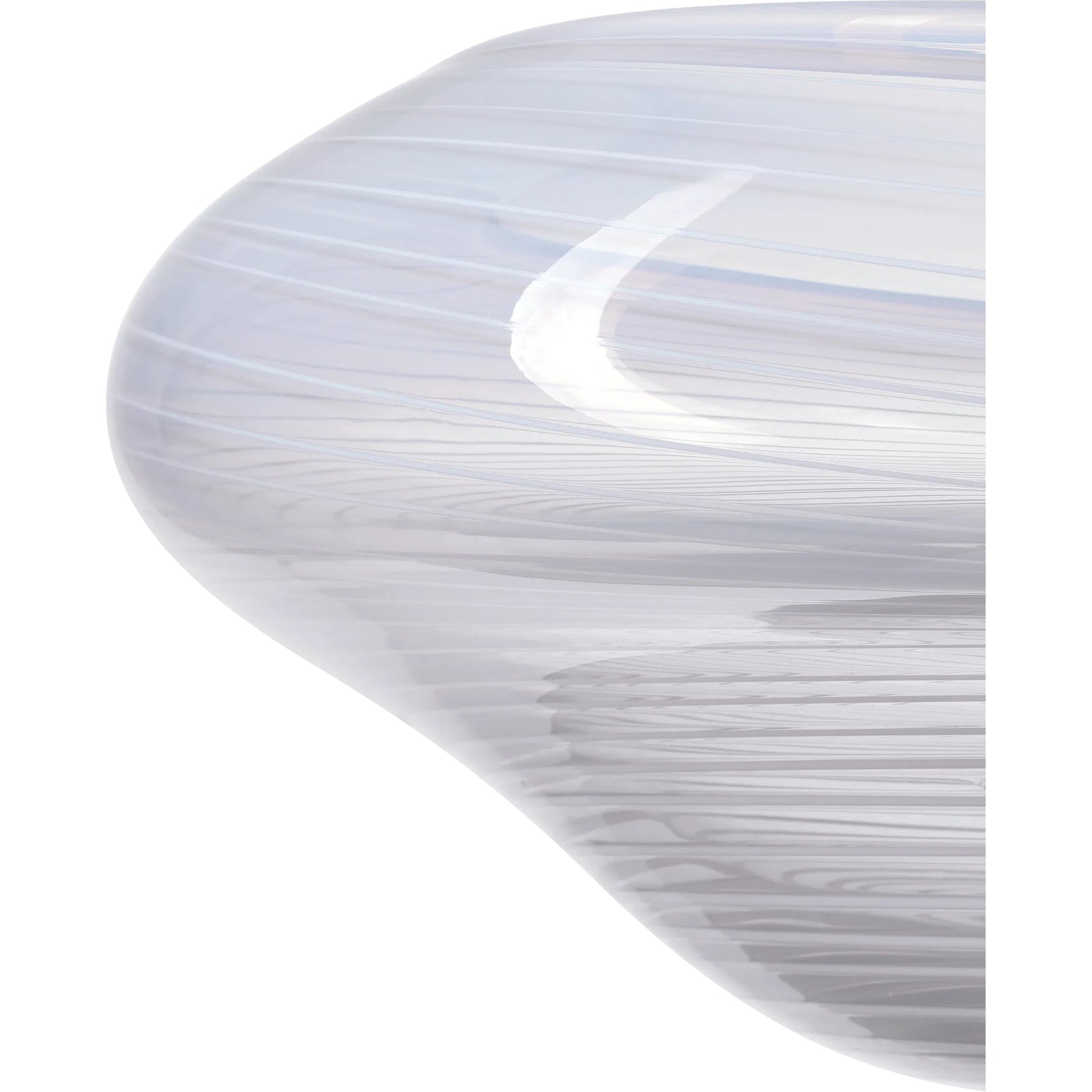 Bonaventure Bowl by Currey and Company in gray and white, clear. Made from glass in a modern style.