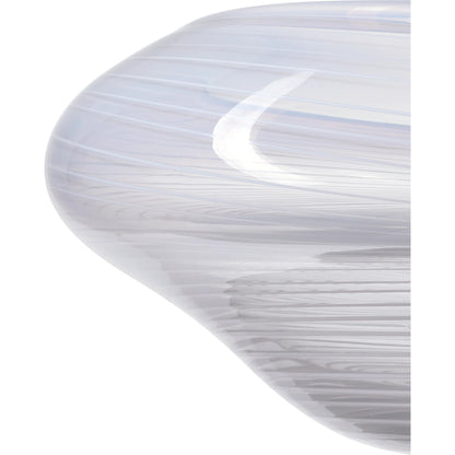 Bonaventure Bowl by Currey and Company in gray and white, clear. Made from glass in a modern style.