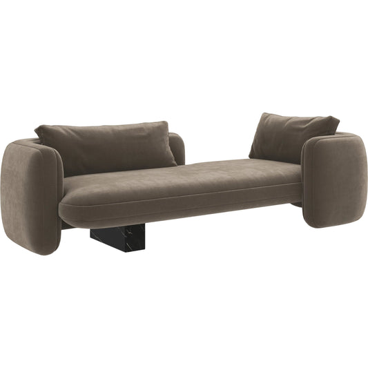 Overlap Bedroom Chaise by Caracole. Made from stone in a transitional style.