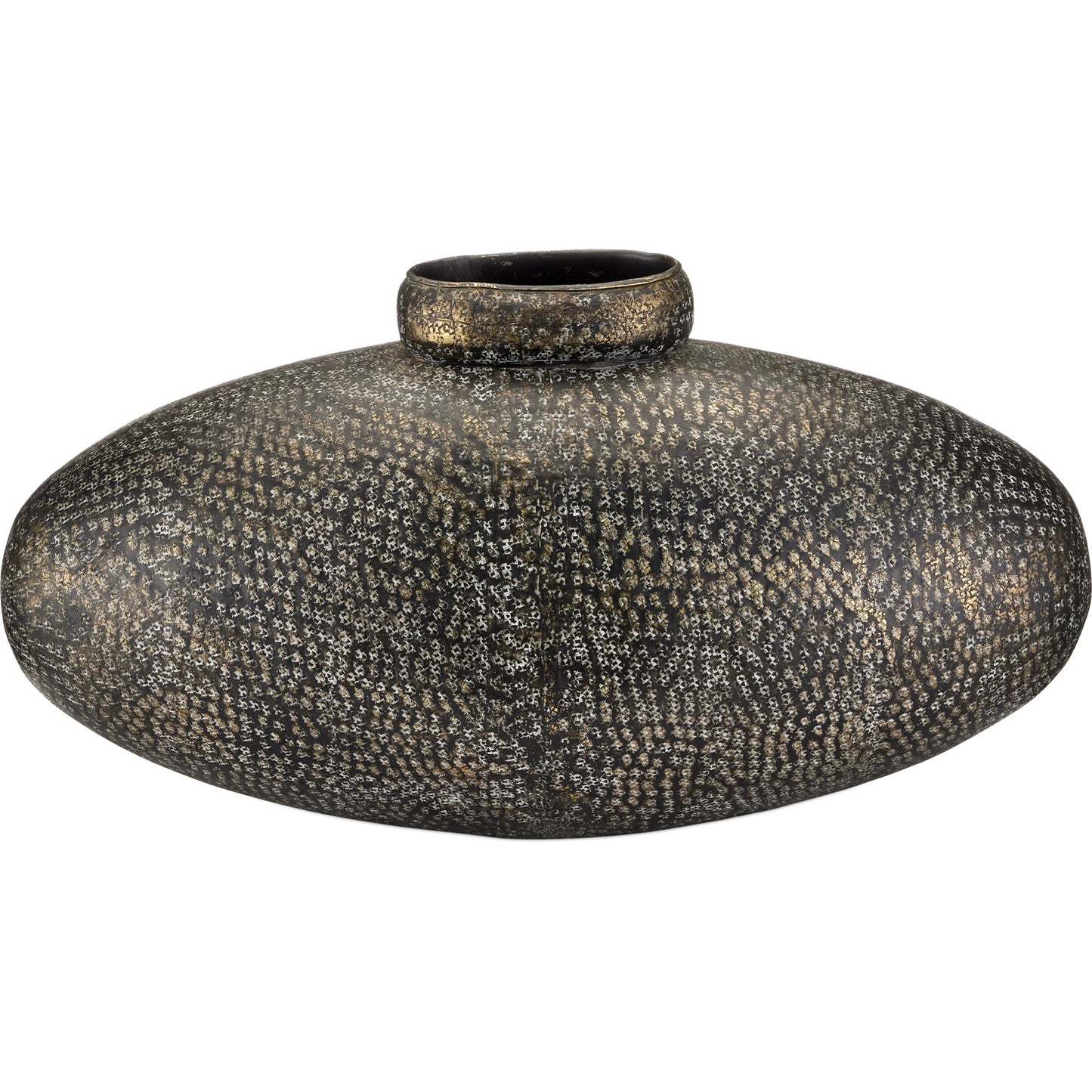 001 SI-2386978 | Primary Silo | Brigadier Vase by Currey and Company in verdigris. Made from cast aluminum in a modern style.