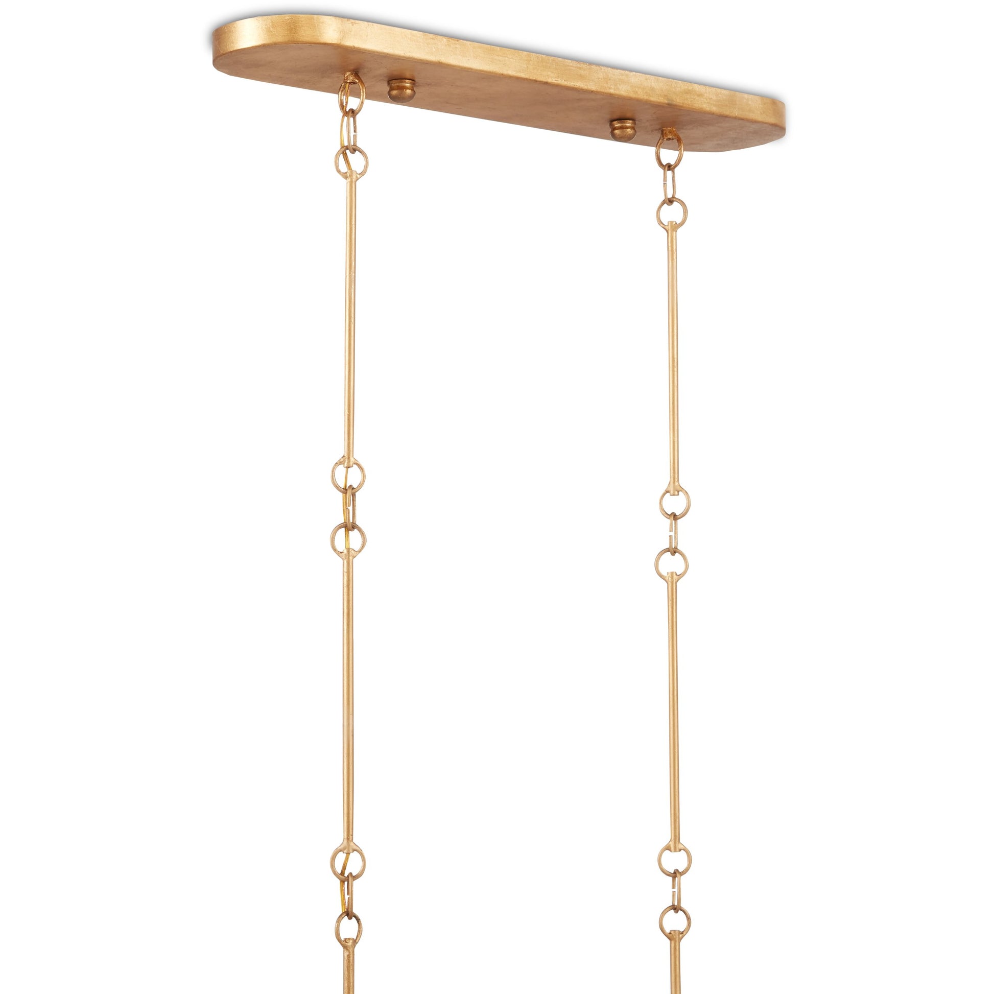 Grand Lotus Oval Chandelier by Currey and Company. Made from wrought iron in a modern style.