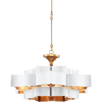 Grand Lotus Chandelier by Currey and Company. Made from unique in a modern style.