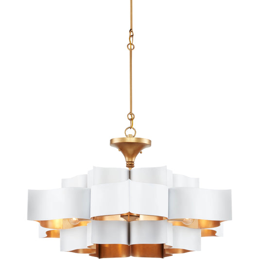 Grand Lotus Chandelier by Currey and Company. Made from unique in a modern style.