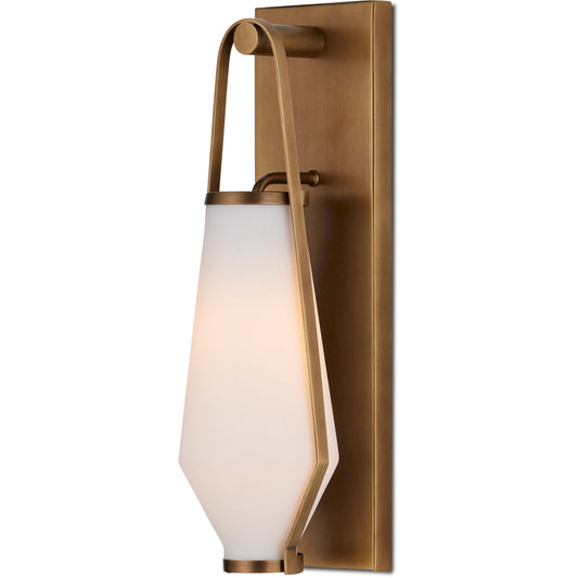 Brompton Bath Wall Sconce by Currey and Company. Made from metal, glass in a modern style.