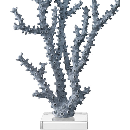 Coral Set by Currey and Company in blue, clear. Made from composite, acrylic in a modern style.