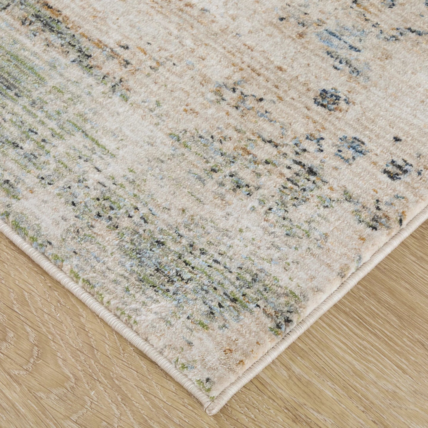 002 SI-2534496,SI-2534497,SI-2534498,SI-2534499,SI-2534500,SI-2534501 | Closeup | Sonora SNR39UBF Rug by Feizy in taupe, ivory, blue. Made from polypropylene, polyester, viscose in a unique style.