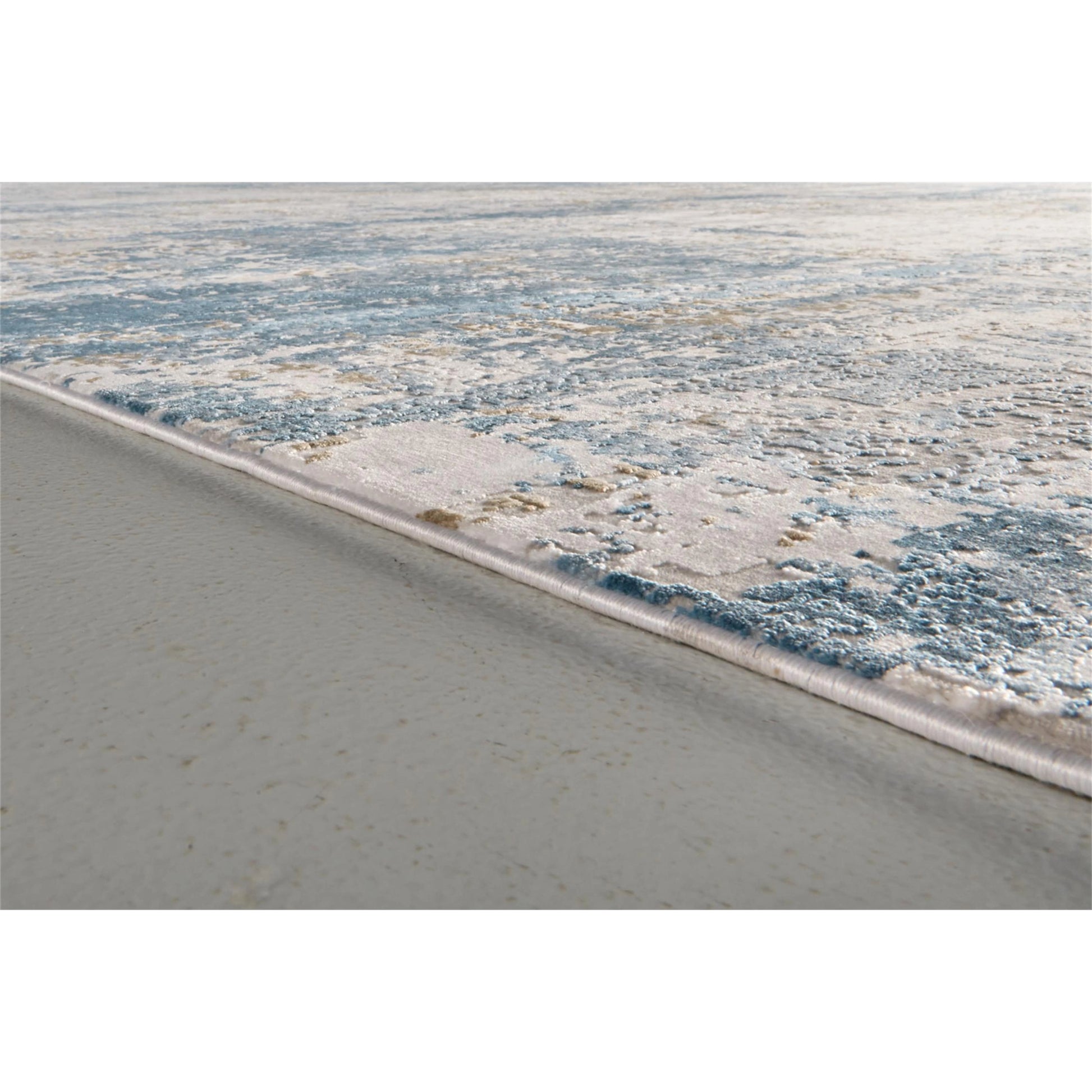 Cadiz Rug - 3891F by Feizy in ivory, tan, blue. Made from viscose, acrylic in a unique style.