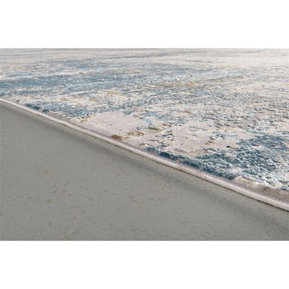 Cadiz Rug - 3891F by Feizy in ivory, tan, blue. Made from viscose, acrylic in a unique style.