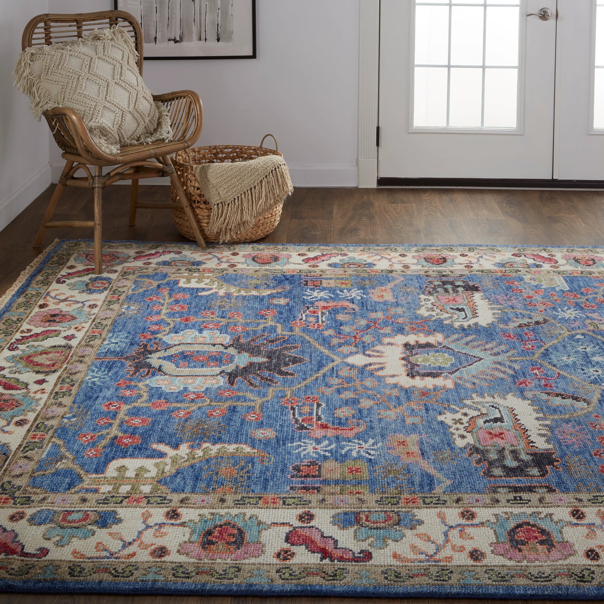 Beall Traditional Oriental Rug - 6708F by Feizy in blue, red. Made from wool in a unique style.