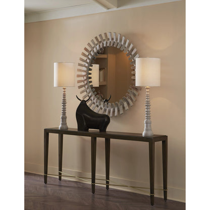 Diza Mirror by Currey and Company. Made from wood, glass in a modern style.