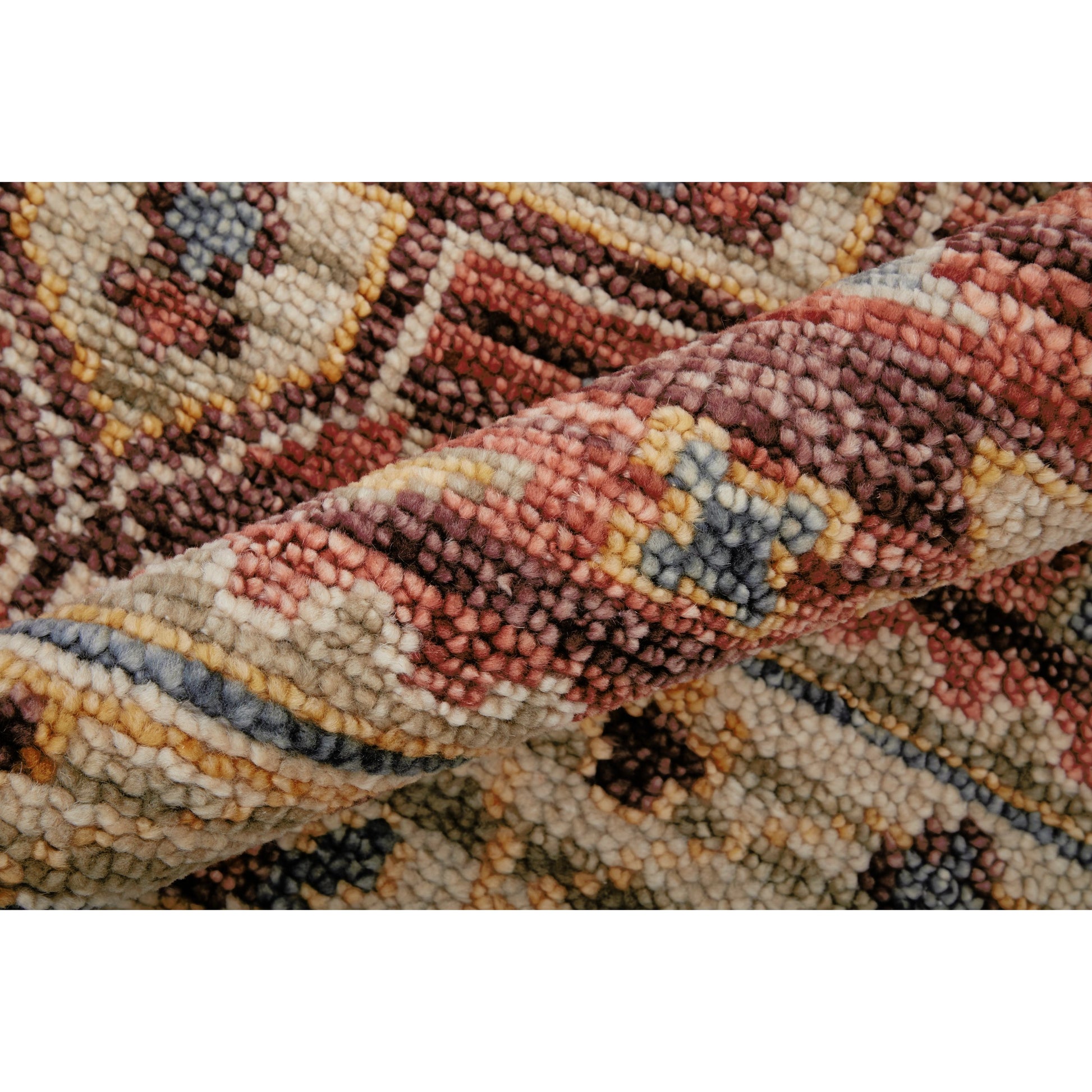 Fillmore Transitional Rug - FIL69CKF by Feizy in red, ivory, gold. Made from wool in a unique style.