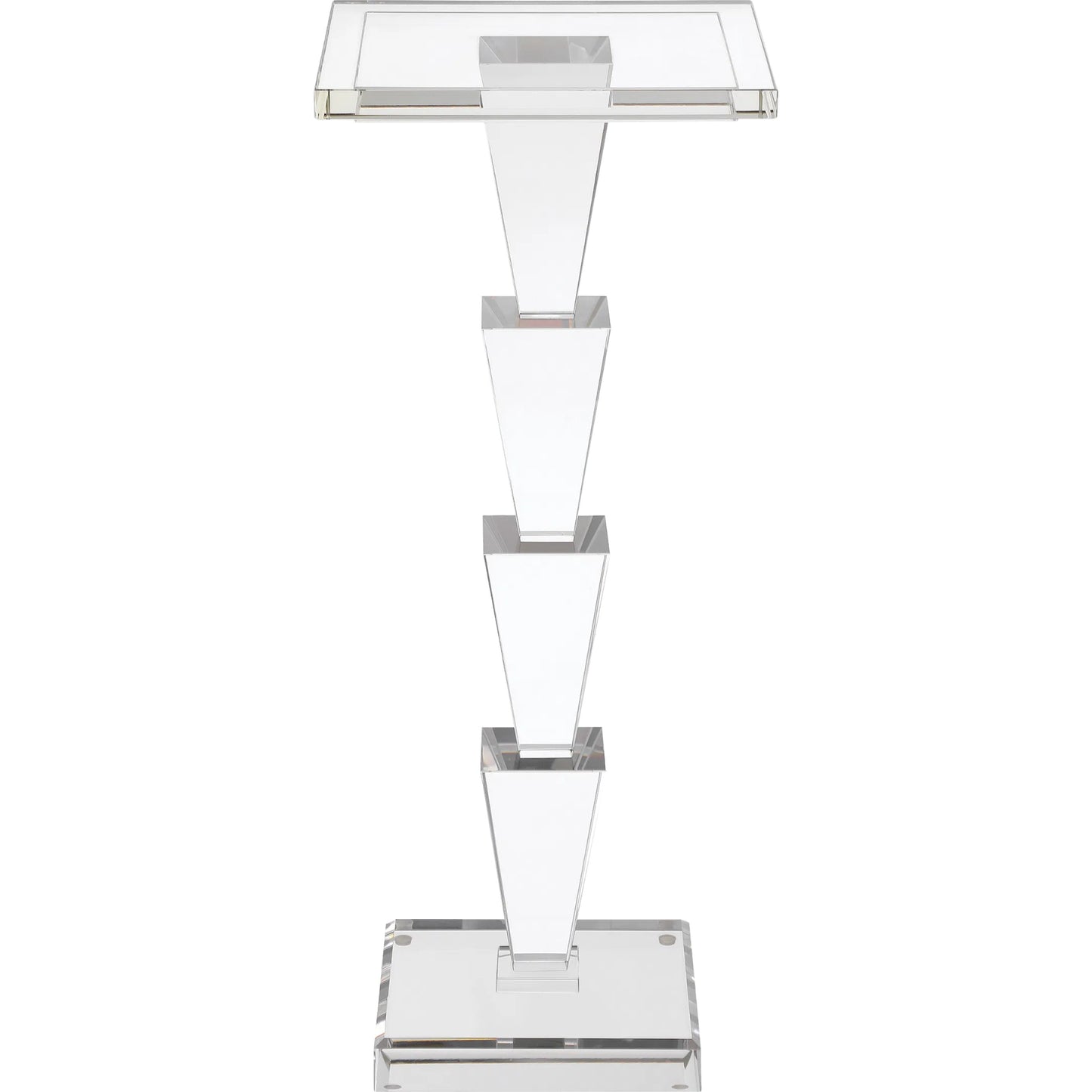 005 SI-2387167 | Additional Silo | Tiana Drinks Table by Currey and Company in clear. Made from optic crystal in a unique style.