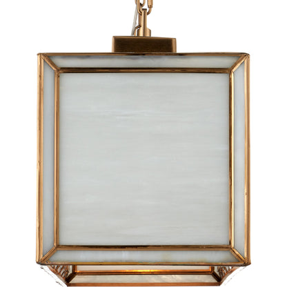 Daze Chandelier by Currey and Company in white, antique brass. Made from glass, brass, metal in a modern style.