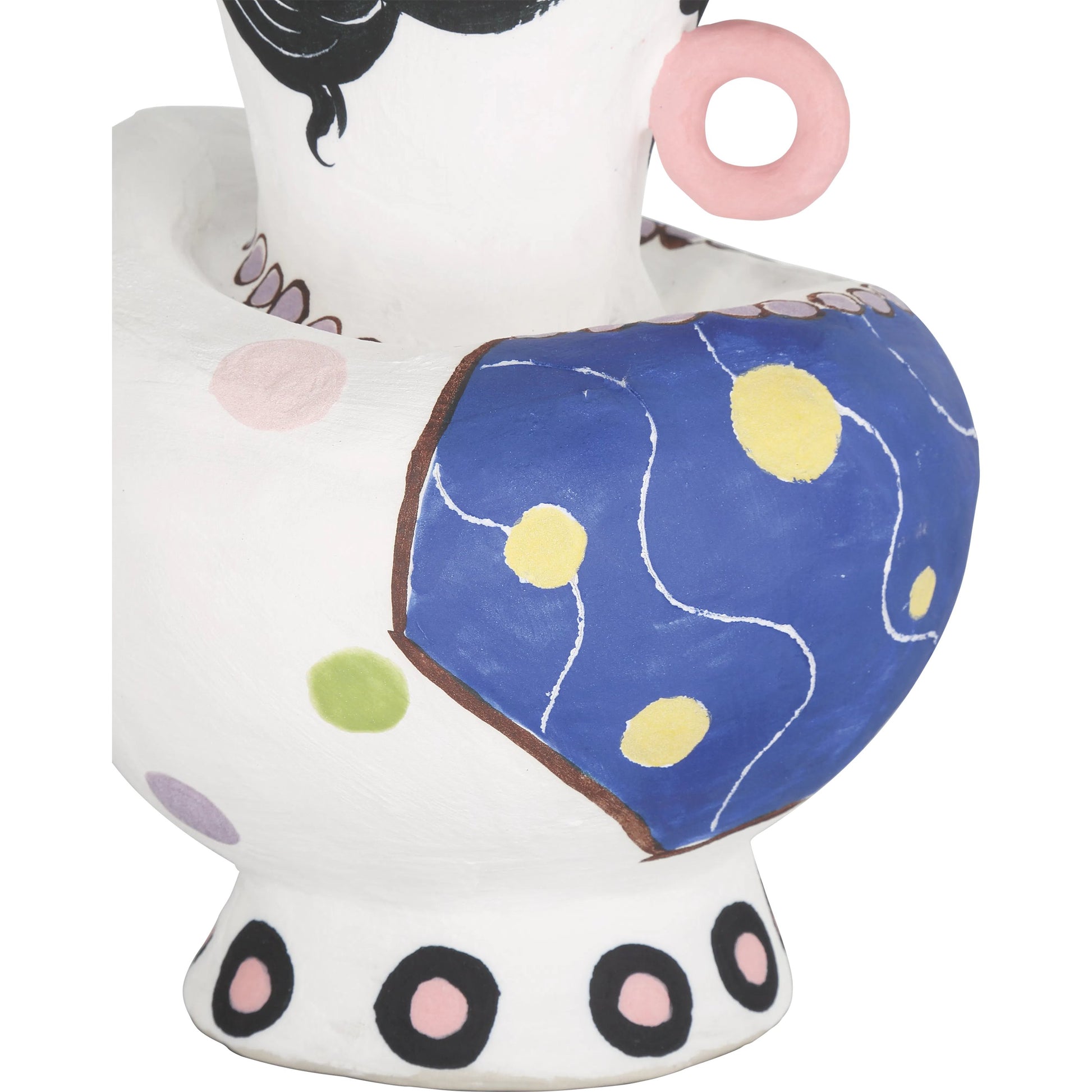 Osamu Objects Set by Currey and Company in white, multicolor. Made from porcelain in a modern style.