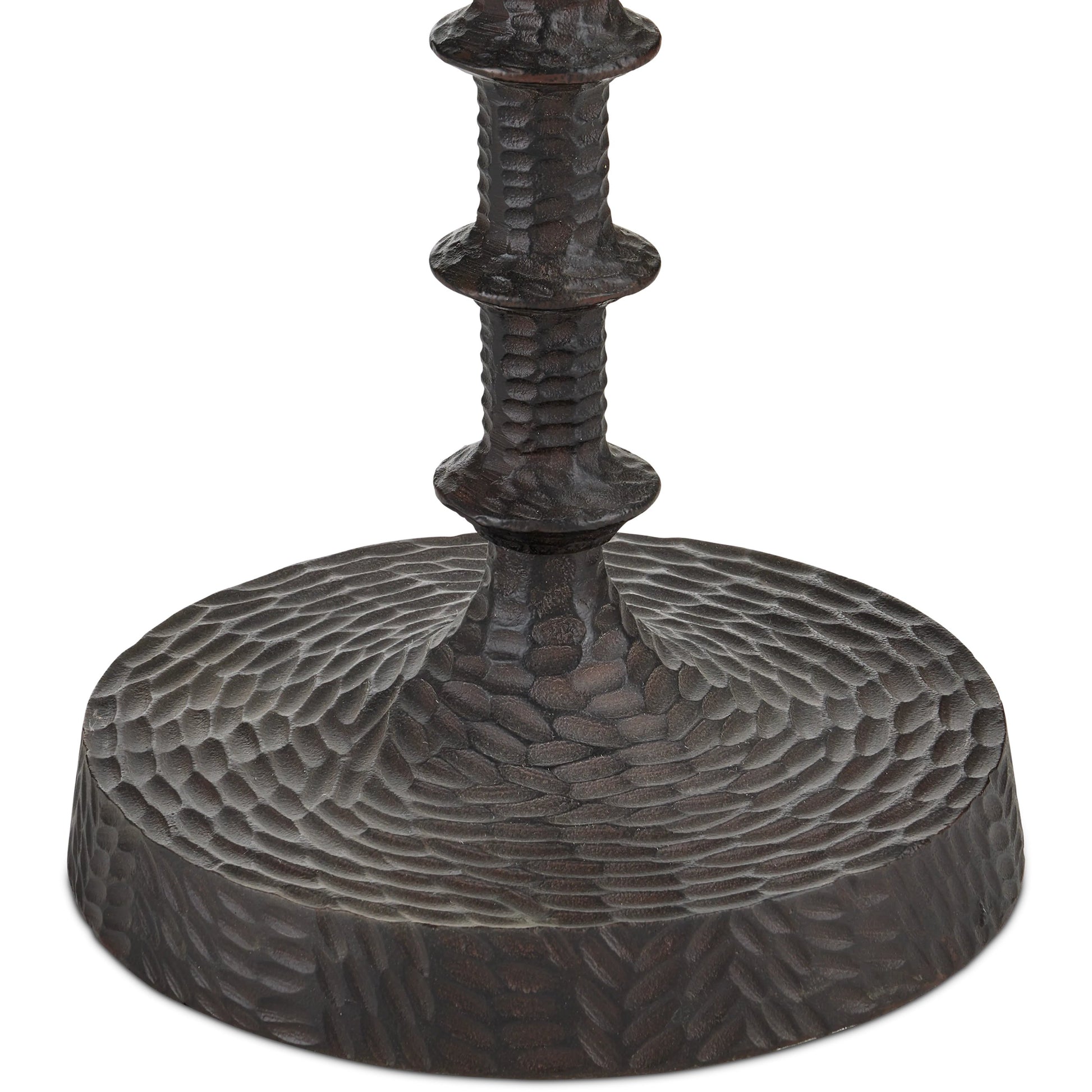 Gallo Floor Lamp by Currey and Company in bronze. Made from cast aluminum in a transitional style.
