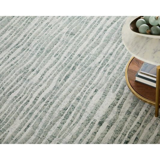 Atwell Transitional Rug - 3218F by Feizy in gray, green, ivory. Made from polypropylene in a unique style.