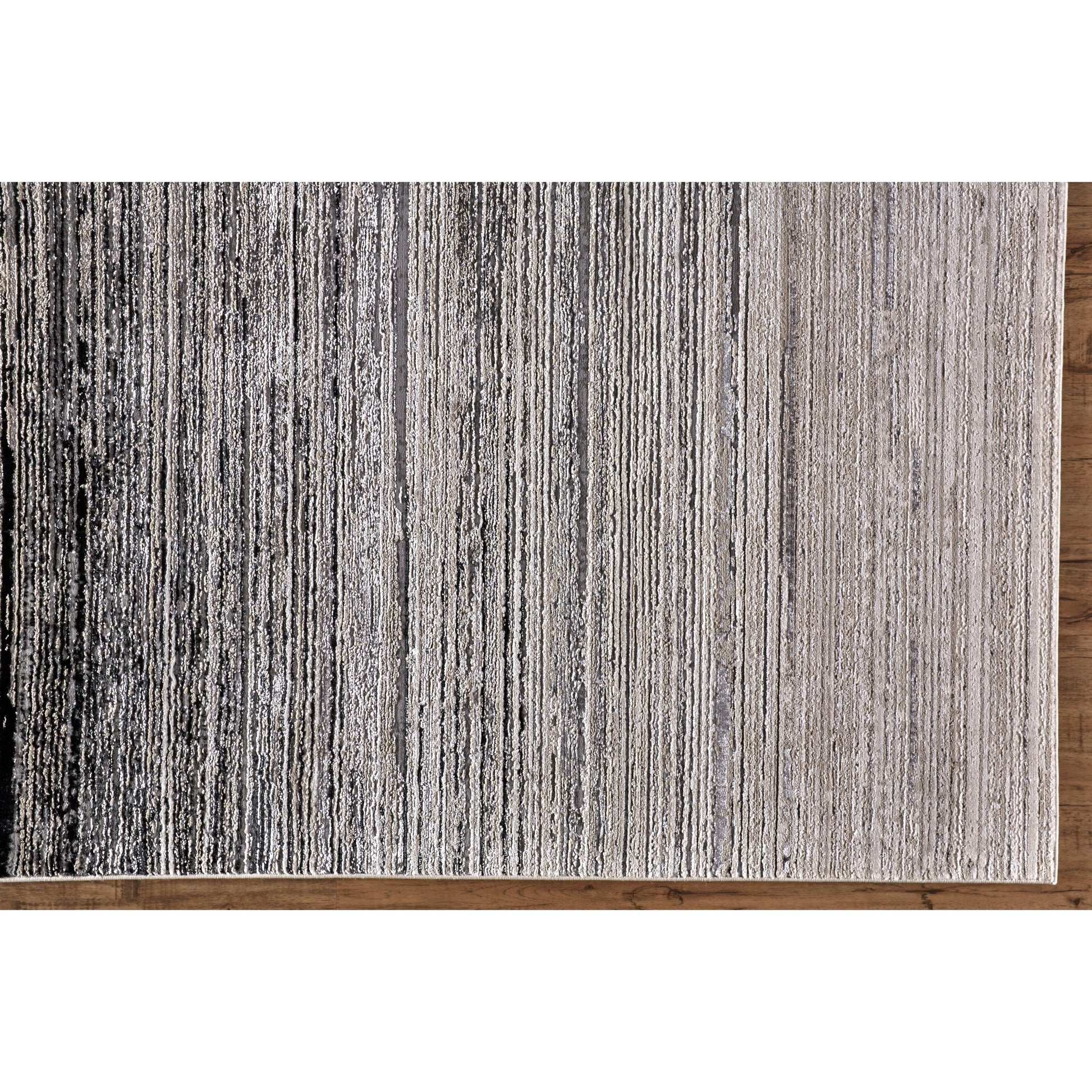 Micah Rug - 3337F by Feizy in black, gray. Made from polyester, polypropylene in a unique style.