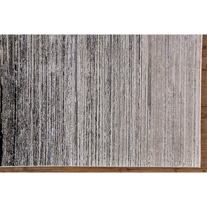Micah Rug - 3337F by Feizy in black, gray. Made from polyester, polypropylene in a unique style.