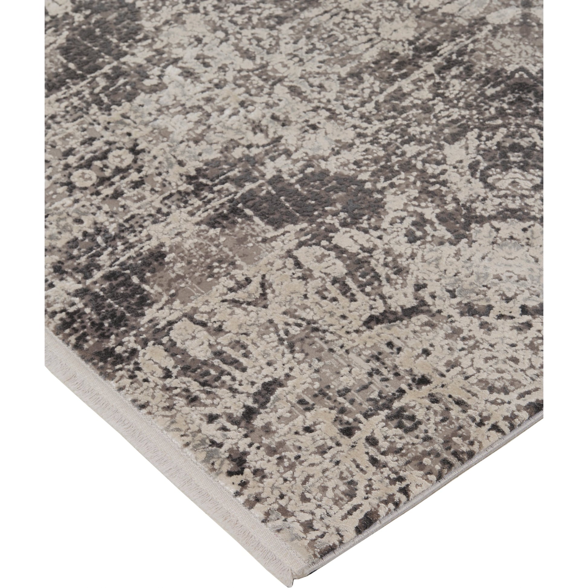 Cadiz Rug - 3989F by Feizy in gray, ivory, taupe. Made from viscose, acrylic in a unique style.