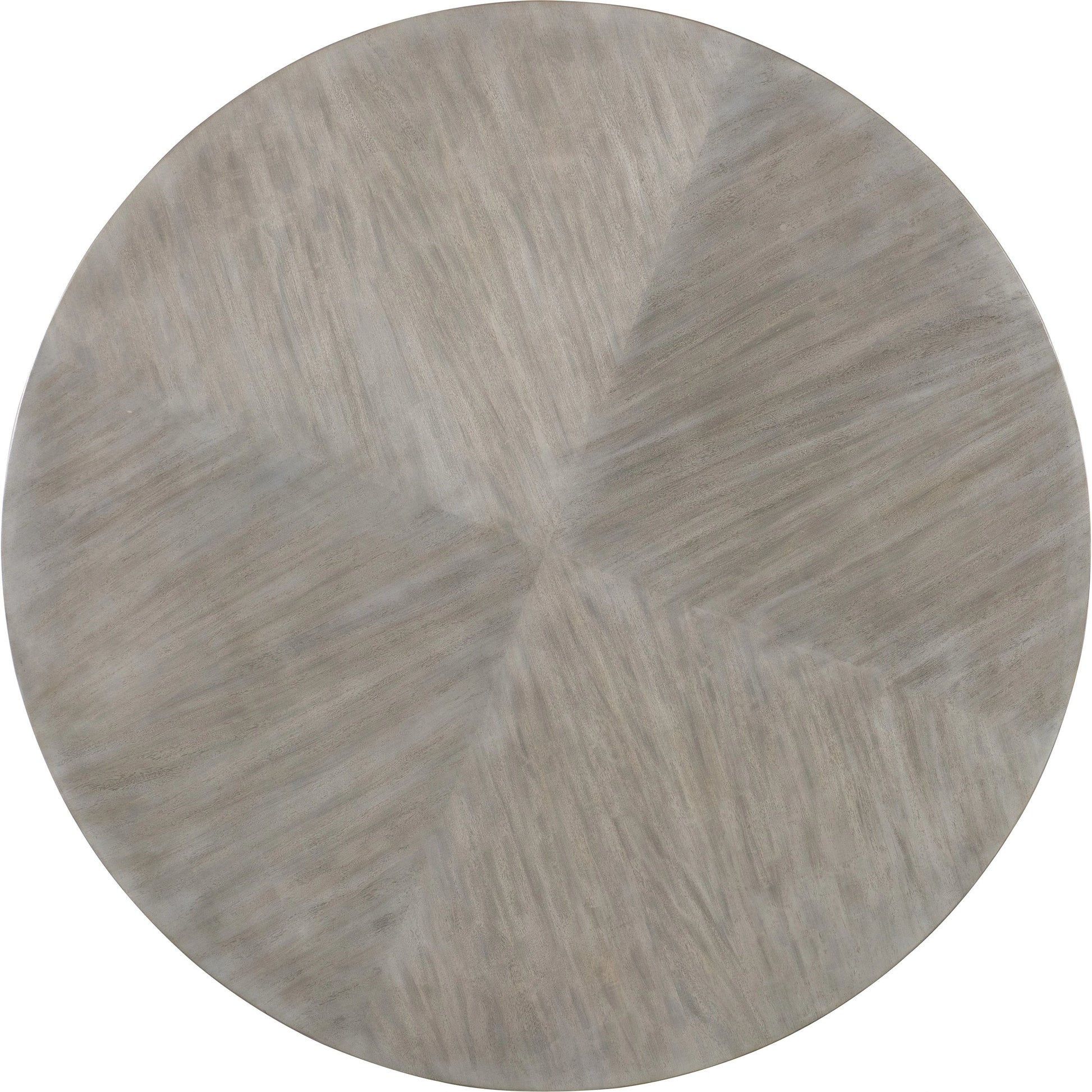 Melange Guilded Cocktail Table by Hooker Furniture in gray, silver leaf. Made from figured primavera veneers with silver leaf in a modern style.