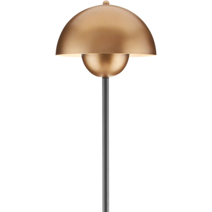 La Rue Floor Lamp by Currey and Company in brushed brass, black. Made from metal, marble in a modern style.