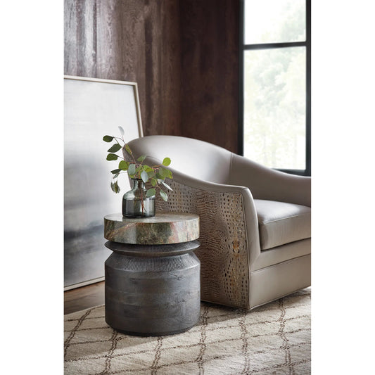 Commerce and Market Valor Accent Table by Hooker Furniture in blacks and black, green. Made from unique in a unique style.