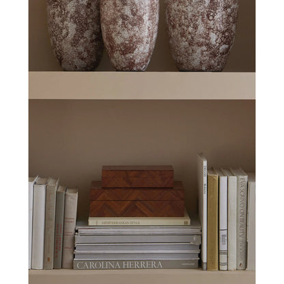 Alfeo Box Set by Currey and Company. Made from sheesham wood in a modern style.