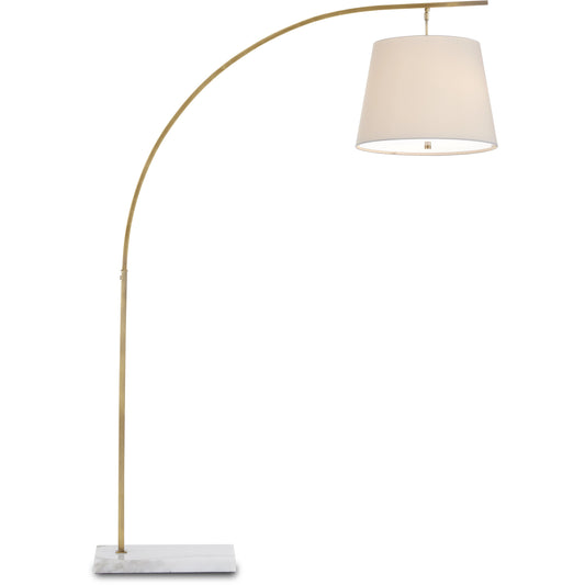 Cloister Floor Lamp by Currey and Company. Made from metal, marble, acrylic diffuser in a modern style.