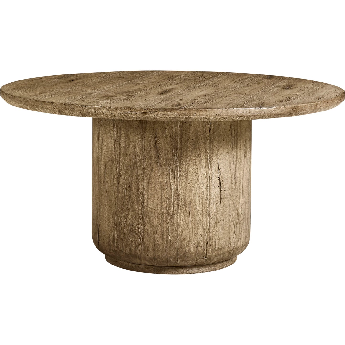 001 SI-2462570 | Primary Silo | 60" Stone Ridge Round Dining Table by Jonathan Charles in tully light acacia. Made from acacia in a transitional style.