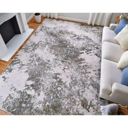 Waldor Rug - 73539NDF by Feizy in gray, silver, taupe. Made from polypropylene, polyester in a unique style.