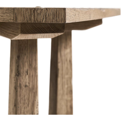 Echo Canyon Square End Table by Jonathan Charles in faded oak. Made from main oak in a unique style.