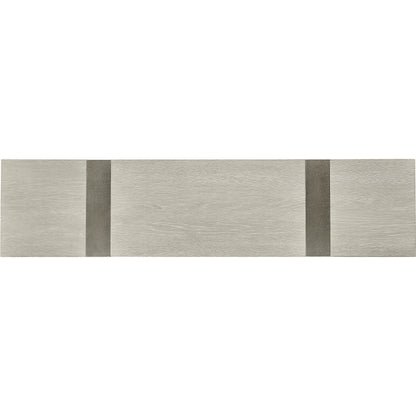 Tempo Console Table by Bernhardt in larza, satin nickel. Made from oak, aluminum in a transitional style.