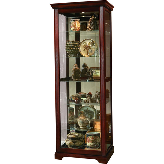 Two Way Door Curio Victorian Cherry by Pulaski Furniture in medium brown victorian cherry. Made from select hardwood, mdf in a traditional style.