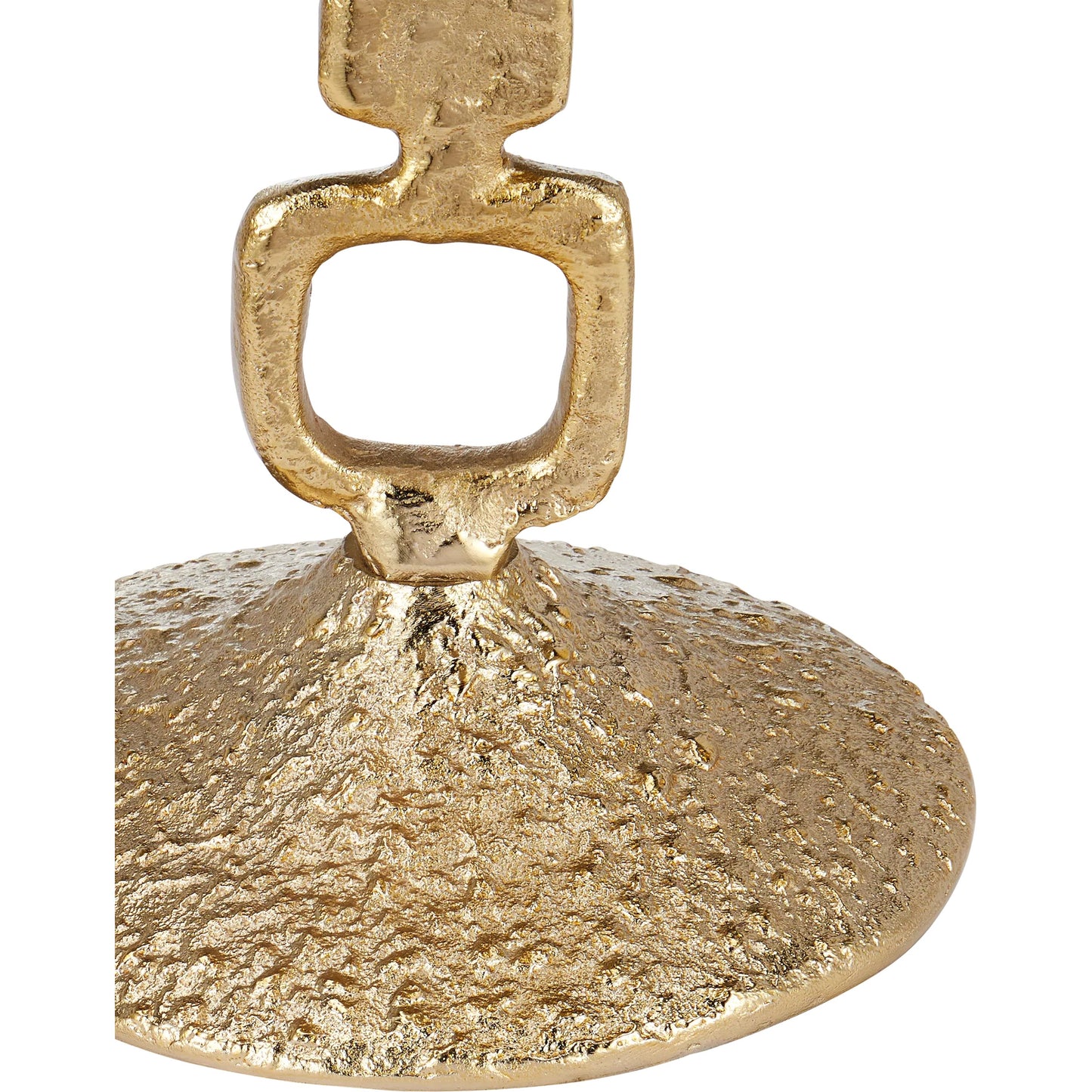 005 SI-2257299 | Closeup | Jussi Drinks Table by Currey and Company in gold. Made from cast aluminum in a modern style.