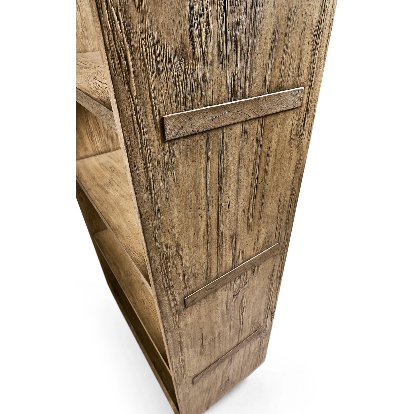 008 SI-2462626 | Closeup | Stone Ridge Etagere by Jonathan Charles in tully light acacia. Made from acacia veneer in a transitional style.