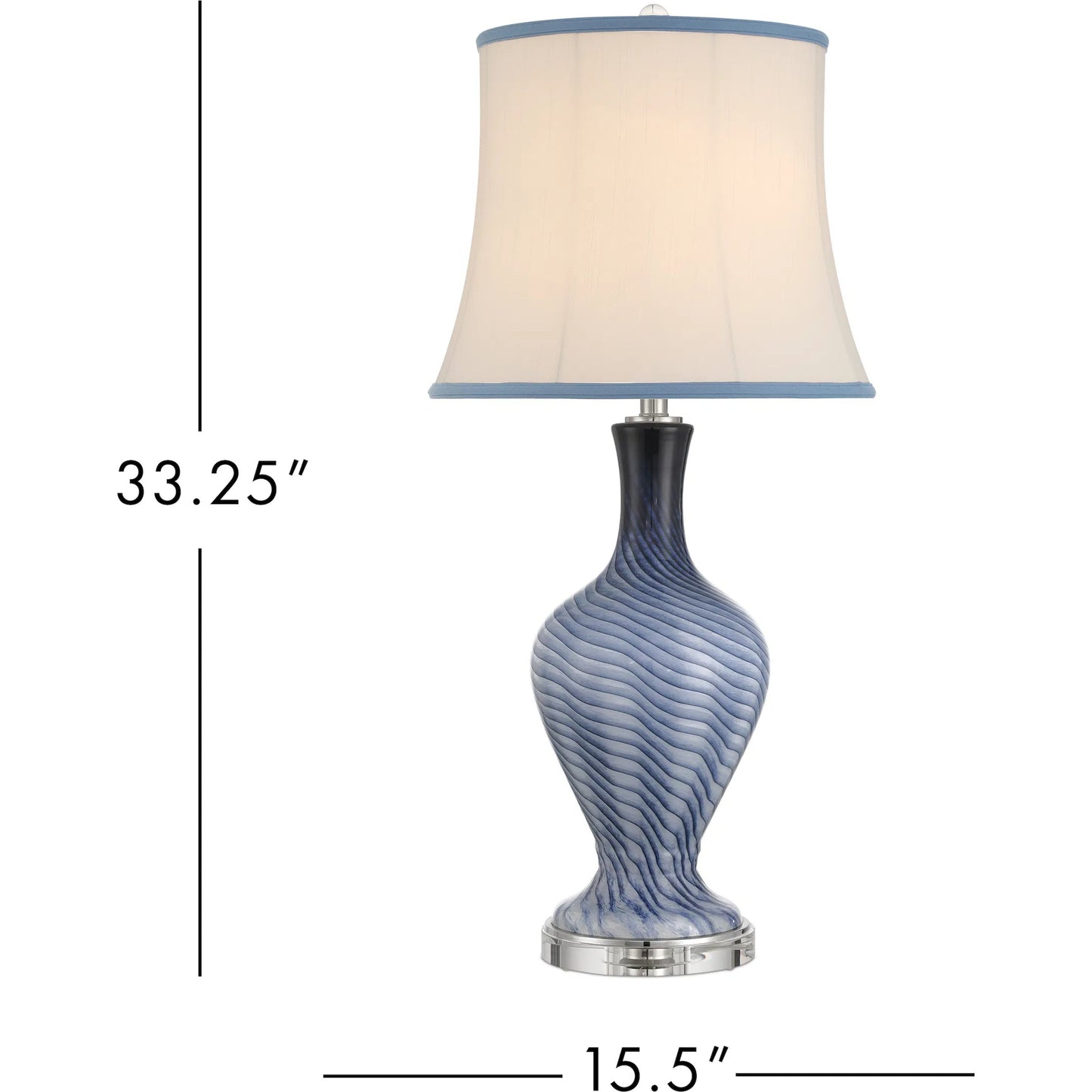 013 SI-2524470 | Additional Silo | Zeta Table Lamp by Currey and Company. Made from glass, optic crystal in a transitional style.