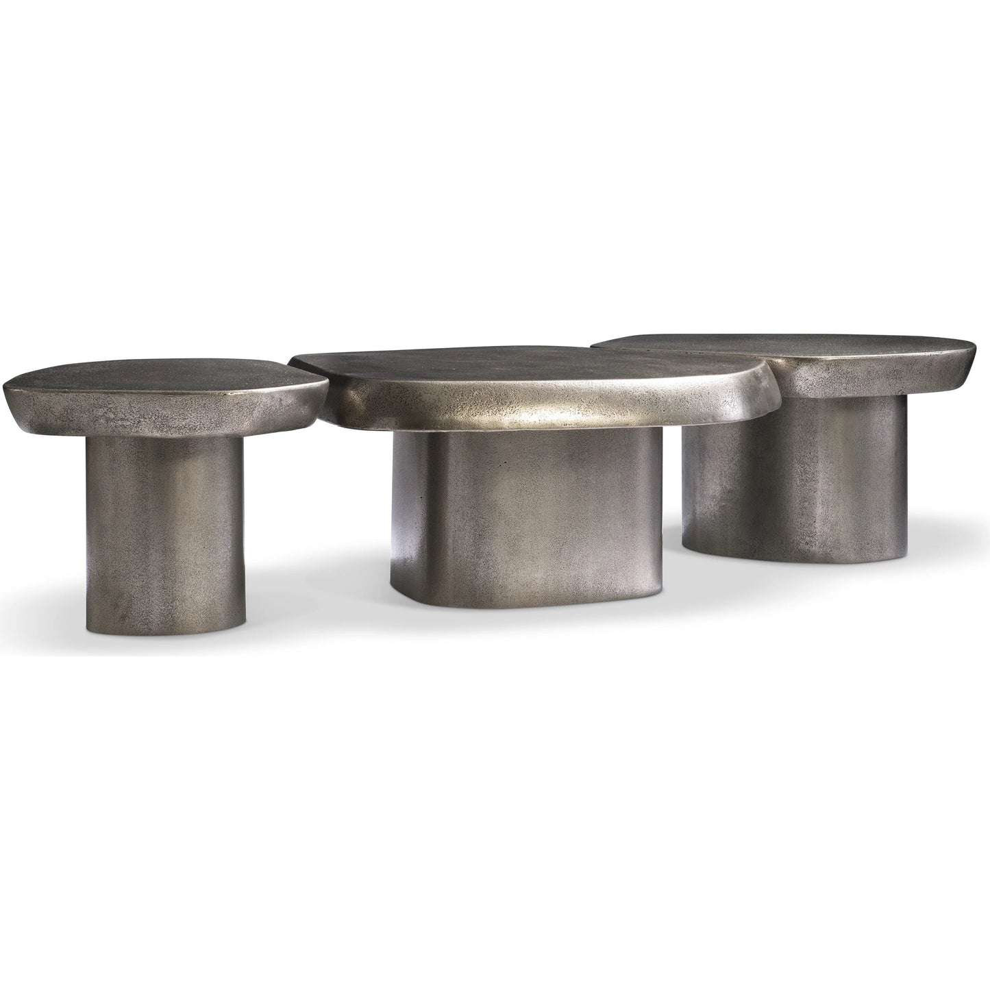 007 SI-2453328,SI-2513385 | Additional Silo | Clawson Cocktail Table by Bernhardt in graphite. Made from aluminum in a modern style.